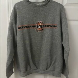 Cleveland Browns Gray Crewneck Sweatshirt- vintage